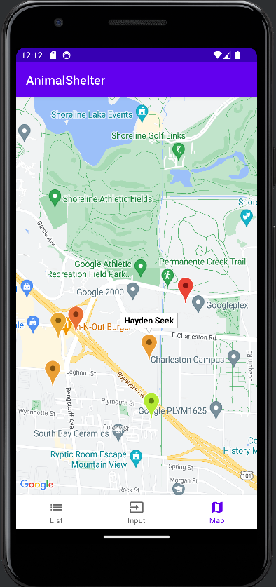 Animal Shelter Tracker - Map Display
