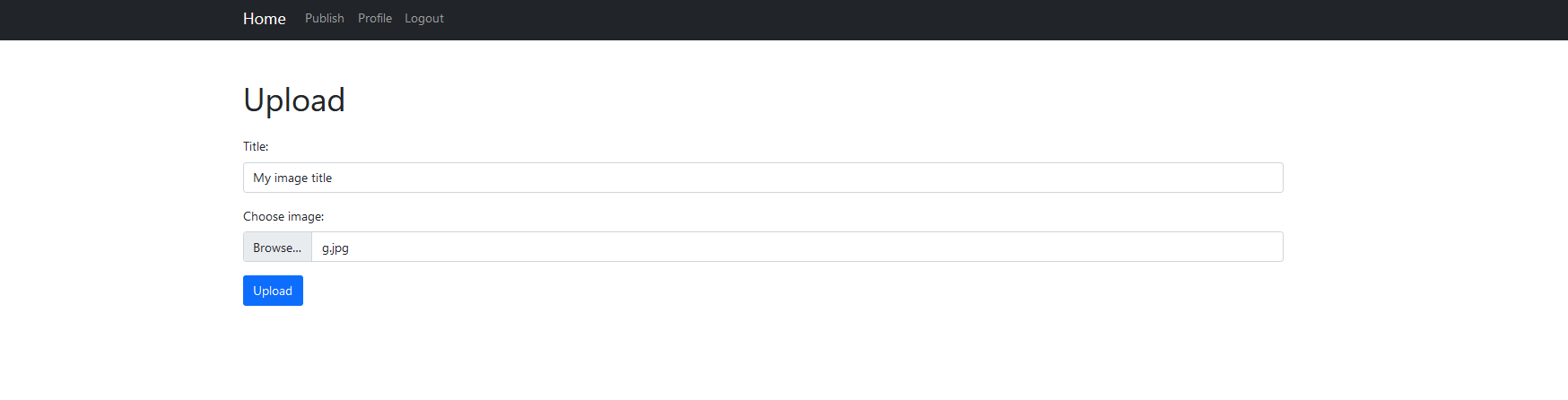 instagram - Post an image