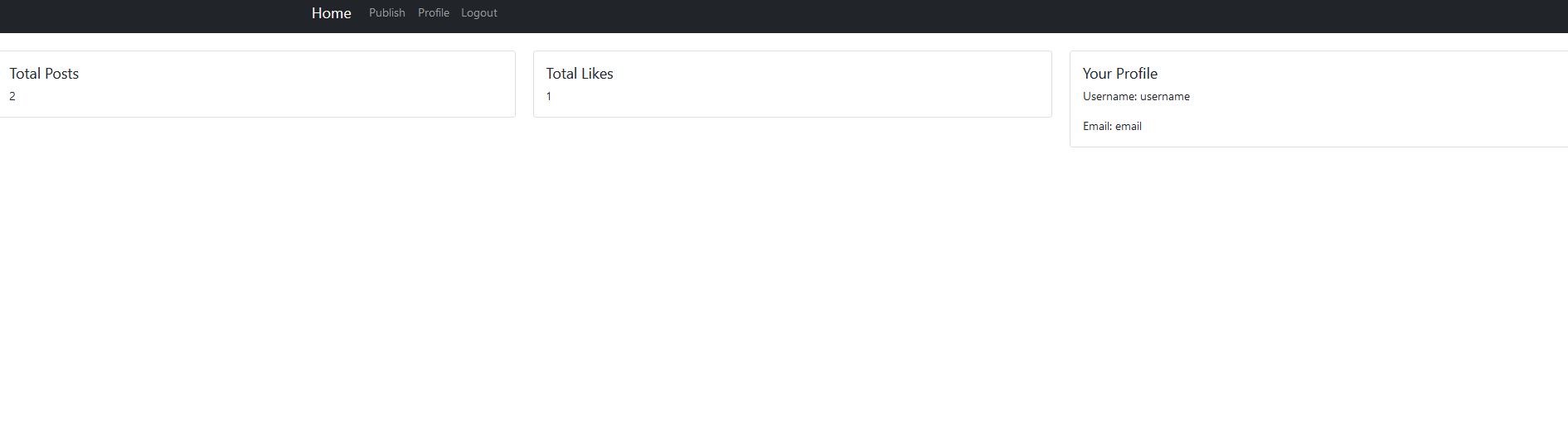 instagram - Profile page